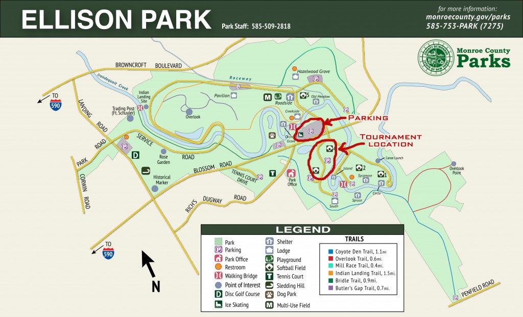 Ellison Park Trail Map Ellison Park 2'S 6-11-17 (Sun) – Nova Event Management