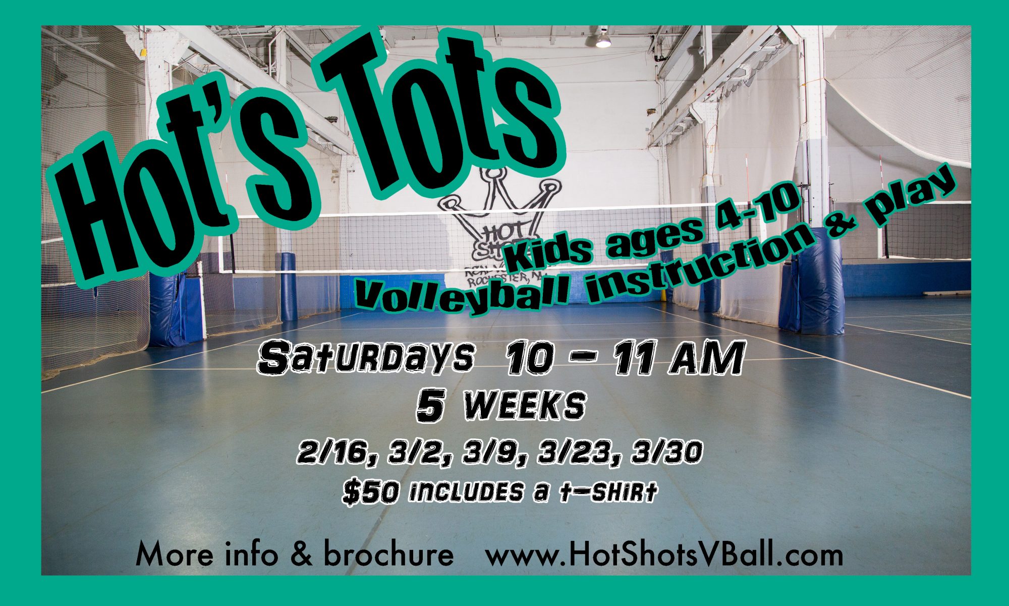 Hot's Tots Kids ages 4-10yrs (Saturday's) starting 2-16-19