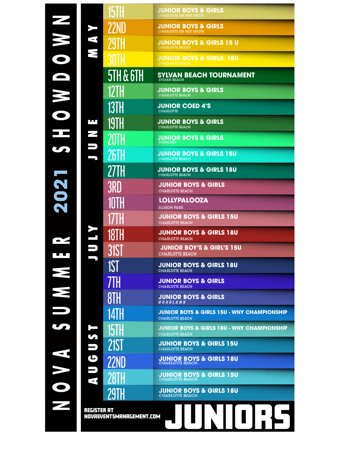 NOVA Poster Schedules NOVA Event Management